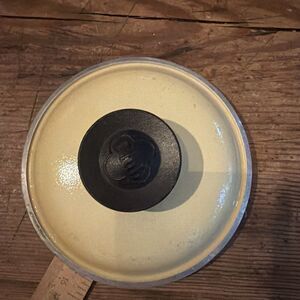 Vtg Club Aluminum Pot 6" Replacement Lid Harvest Gold Yellow Cookware MCM Retro
